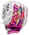 Wilson A440 11.5" Youth Infield Glove White/Pink/Tie-Dye LHT