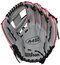 Wilson A450 11.5" Youth Infield Glove Gray/Black/Red RHT
