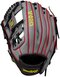 Wilson A450 11.5" Youth Infield Glove Gray/Black/Red LHT