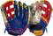 Rawlings Heart of the Hide 12.75" Outfield Glove Royal/Scarlet Comic RHT