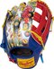 Rawlings Heart of the Hide 12.75" Outfield Glove Royal/Scarlet Comic RHT