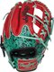 Rawlings Heart of the Hide 11.5" Infield Glove Scarlet/Black/Mint RHT