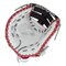 Easton Professional Collection Softball Color Splash 13" First Base Glove White/Navy/Red LHT