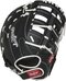 Rawlings Shut Out Softball 12" First Base Glove Black/White RHT