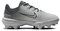 Nike Hyperdiamond 4 Pro White/Grey Low Rubber Cleats