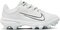 Nike Hyperdiamond 4 Pro White/Volt Low Rubber Cleats