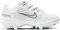 Nike Hyperdiamond 4 Pro White/Volt Low Rubber Cleats