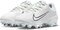 Nike Hyperdiamond 4 Pro White/Volt Low Rubber Cleats