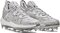 Under Armour Harper 8 Elite Grey/Silver High Rubber Cleats