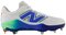 New Balance L3000IT7 White/Electric Jade/Bright Lapis Metal Cleats