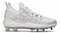 Under Armour Harper 8 White/Silver Metal Cleats