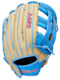 Wilson A450 12" Youth Outfield Glove Tan/Baby Blue/Red RHT