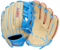 Wilson A450 12" Youth Outfield Glove Tan/Baby Blue/Red RHT