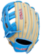 Wilson A450 12" Youth Outfield Glove Tan/Baby Blue/Red LHT