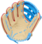 Wilson A450 12" Youth Outfield Glove Tan/Baby Blue/Red LHT
