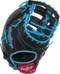 Rawlings R9 13" First Base Glove Black/Columbia Blue RHT