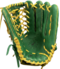 SSK EBC50 12.75" Outfield Glove Crocodile Pattern Dark Green/Gold RHT