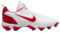 Nike Trout 9 White/University Red Low Rubber Cleats