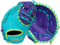 Wilson A2000 1612SS 12" First Base Glove Teal/Purple/Neon RHT