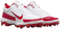 Nike Trout 9 Pro White/Scarlet Low Rubber Cleats
