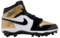 Nike Air Jordan 1 Metallic Gold/White/Black High Rubber Cleats