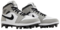 Nike Air Jordan 1 Light Smoke Grey/White/Black High Rubber Cleats