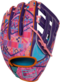 Rawlings REV1X 12.75" Outfield Glove Columbia Blue/Purple/Pink RHT