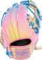 Rawlings Heart of the Hide Fun Burst 2.0 11.5" Infield Glove Camel/Columbia Blue/Pink RHT