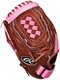 Rawlings Fastpitch 11" Youth Glove Brown/Pink LHT