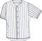 JE PIN - Baseball/softball jersey pinstripe