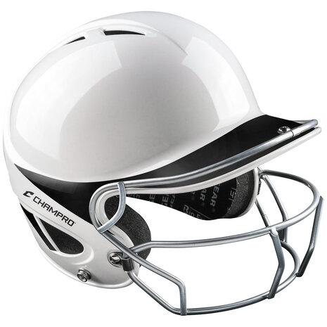 H4S - Champro Two-Tone GEM Gloss Performance Batting Helmet with Facemask