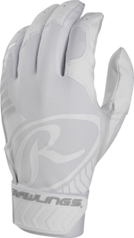 BR51BG-W - Rawlings 5150 Batting Gloves White