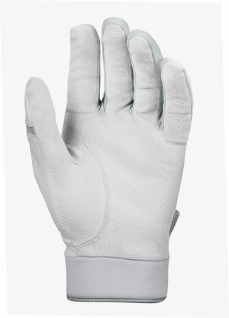 LS GENUINE WH - Louisville Slugger Genuine Batting Gloves White YS T/M XL