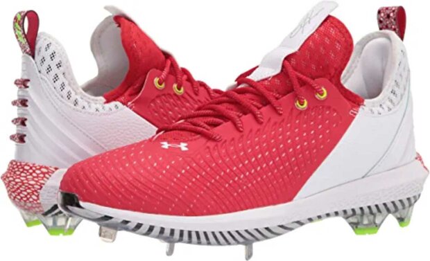 Under Armour Harper 5 Scarlet Metal Cleats