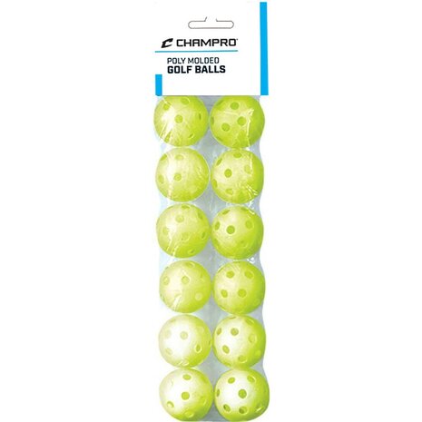 CBB-52 - Champro 5" Poly Molded Golf Balls