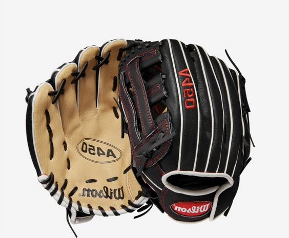 Wilson A450 11" Infield Glove Black/Tan LHT