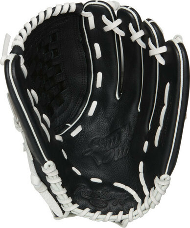 Rawlings Shut Out Softball 12.5" Outfield/Pitcher Glove Black/White LHT