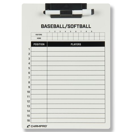 A099BS - Champro Baseball / Softball Coach's Board 9" X 12"