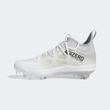 Adidas Afterburner 9 Lightlock White Metal Cleats