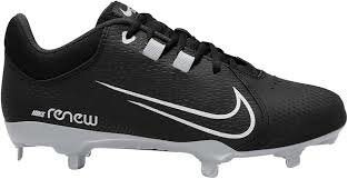 Nike Hyperdiamond 4 Black Metal Cleats