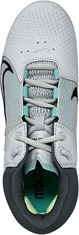 Nike Hyperdiamond 4 White/Teal Metal Cleats