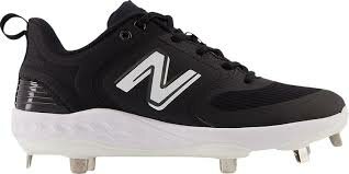 New Balance SMVELOK3 Black Metal Cleats