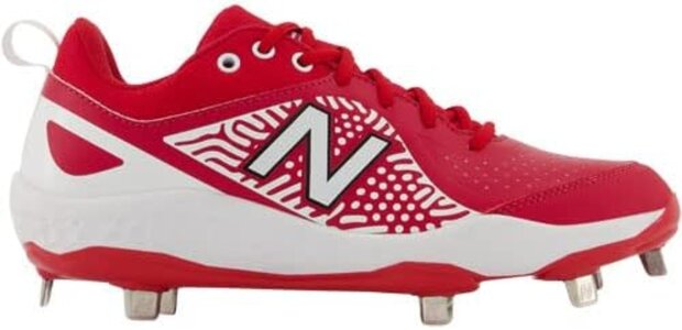 New Balance SMVELOR2 Scarlet Metal Cleats