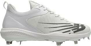 New Balance L4040TW6 White Metal Cleats