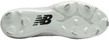 New Balance L4040TW6 White Metal Cleats