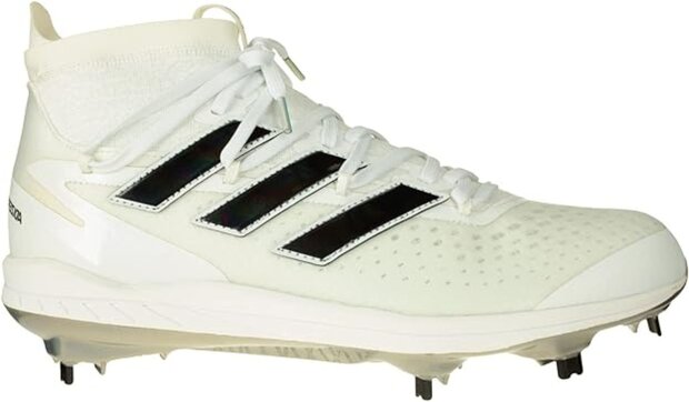 Adidas Afterburner 8 White High Metal Cleats