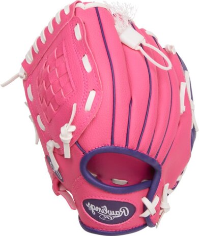 Rawlings Players Series 9" Youth Glove with Soft Core Ball Pink/Purple LHT