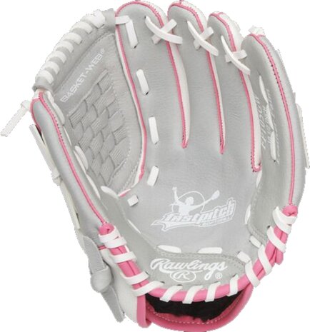 Rawlings Youth Fastpitch 10.5" All-Round Glove White/Gray/Pink RHT