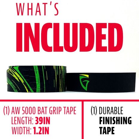 Franklin Gator Grip Tape Black/Green/Lime