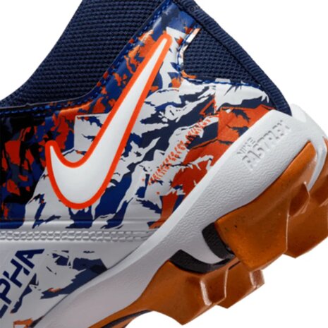 Nike Menace 3 Navy/Orange High Rubber Cleats